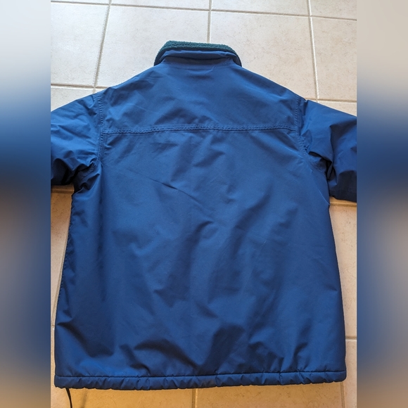 Vintage LL Bean Sherpa Lined Jacket Men's L Tall Blue OCQ34 - Picture 4 of 8